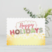 Mots de biscuits de Noël nourriture cadeau carte d (Debout devant)