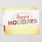 Mots de biscuits de Noël nourriture cadeau carte d (Devant / Derrière)