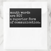 mots de bouche Autocollants de l'appareil AAC (bla (Sac)