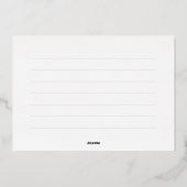 Mots de coeur Flat FOIL Grad Carte de remerciement (Verso)