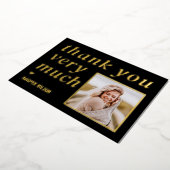 Mots de coeur Flat FOIL Grad Carte de remerciement (Rotation)