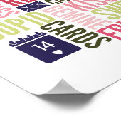 Mots de la Saint Valentin Poster de la Saint Valen (Coin)