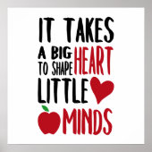 Mots de l'enseignant mignon affiche de décoration (Devant)