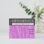 MOTS DE MITZVAH DIT Barre Bat Carte de réponse (Debout devant)