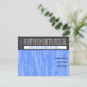 MOTS DE MITZVAH DIT Barre Bat Carte de réponse (Debout devant)