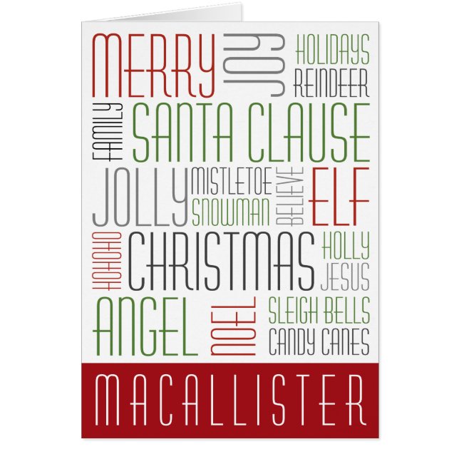 Mots de Noël (Devant)