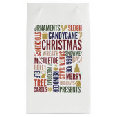 Mots de Noël Sac cadeau de vacances (Dos)