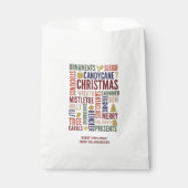 Mots de Noël Sacs Fête Faveur (Devant)