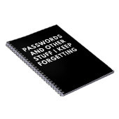 Mots de passe et autres pièces, carnet (Côté Droit)