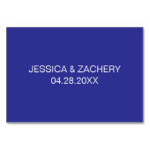 Mots de sagesse Marine Bleu Mariage cartes de cons (Dos)