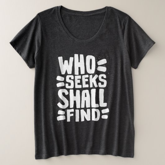 Mots Dessinés À La Main Qui Cherche Trouvera (Design devant)