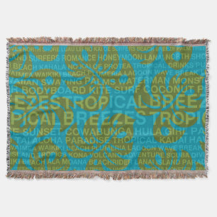 Mots d'été Couverture de feuille de monstère et de