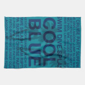 Mots d'été Serviettes de piscine et de palmier (Horizontal)