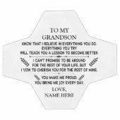 mots d'inspiration pour To My Grandson Love (Plat)