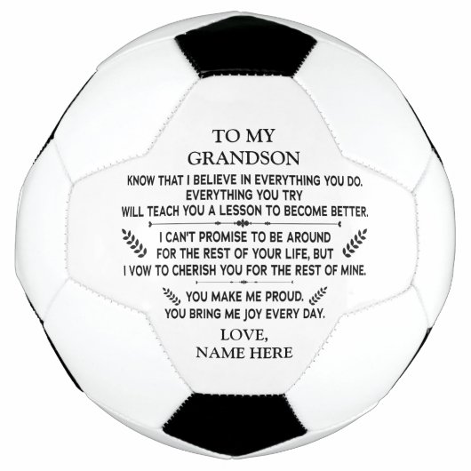 mots d'inspiration pour To My Grandson Love (Devant)
