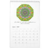 Mots du calendrier 2017 de mandala de la sagesse (Mar 2027)