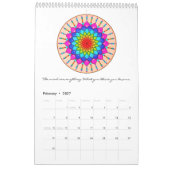 Mots du calendrier 2017 de mandala de la sagesse (Feb 2027)