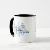 Mots du diabète Combo Mug (Devant gauche)