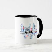 Mots du diabète Combo Mug (Devant droit)