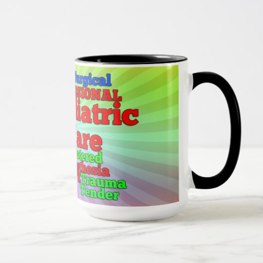 MOTS INFIRMIERS JUMBLE CAFÉ MUG (Droite)