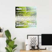 Mots Inspirationnels - Poster Chiropratique (Bureau à domicile)