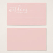 Mots Mariages modernes rose vif (Devant & derrière)