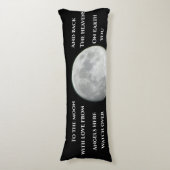 Mots réconfortants sur coussin du corps (Devant (Vertical))