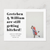 Mots simples Enregistrer la date Carte postale Pho (Devant)