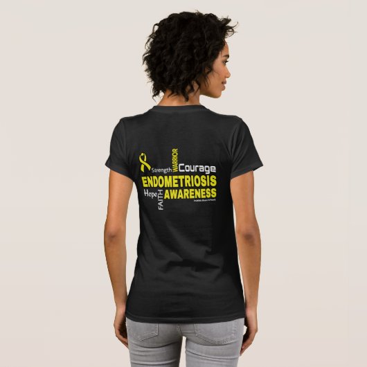Mots... T-shirt Endometriose (Dos entier)