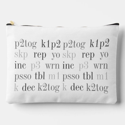 MOTS tricot Grand sac d'accessoires (Recto)
