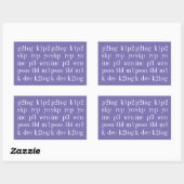 MOTS tricot Stickers Rectangle II (Feuille)