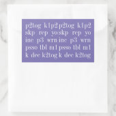MOTS tricot Stickers Rectangle II (Sac)