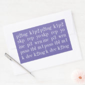 MOTS tricot Stickers Rectangle II (Enveloppe)