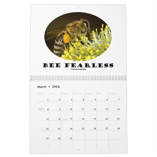 Mots & Unwords Beekeeper Sayings 20XX Calendrier (Mar 2026)