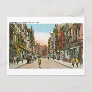 Mott Street, CHINATOWN, New York City () Briefkaart