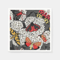 Motten op witte hortensia