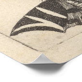 mottenvlinder snijkunst afdrukken (65) poster (Hoek)