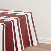 Mottled Double Striped Cranberry Tafelkleed (Voorbeeld)
