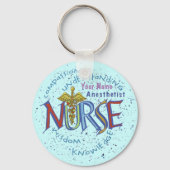 Motto Nurse Anesthetist Sleutelhanger (Voorkant)