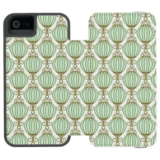Motton Blue Pattern Incipio iPhone Portemonnee Hoesje (Agenda Open)