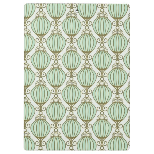 Motton Blue Pattern Klembord (Achterkant)