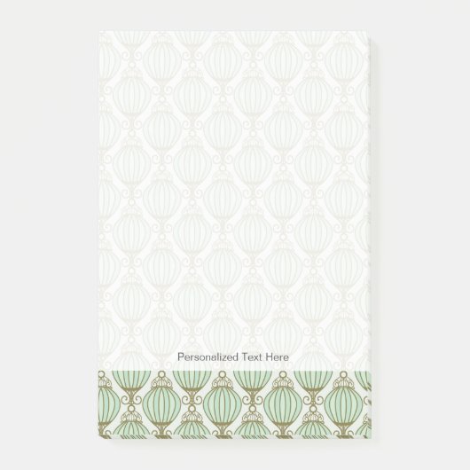 Motton Blue Pattern Post-it® Notes (Voorkant)