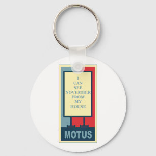 MOTUS ICON: IK KAN NOVEMBER VAN MIJN HUIS ZIEN SLEUTELHANGER