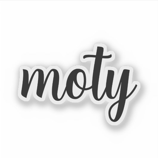 Moty - Mère de l'année autocollant (Devant)