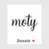 Moty - Mère de l'année autocollant (Feuille)