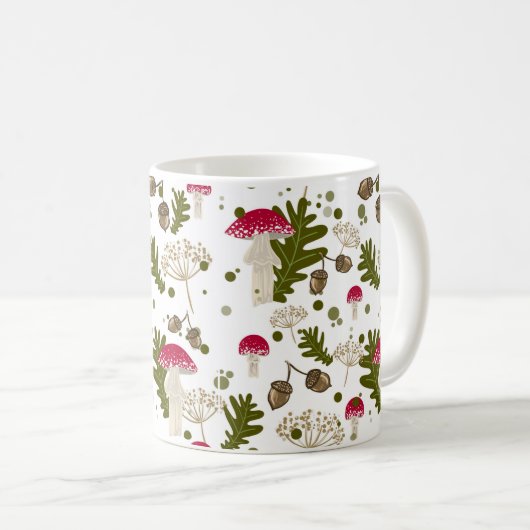 Mouche Agaric & Chêne - Mug de champignons (Devant droit)