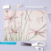 MOUCHE de DRAGON AVEC le papier de soie de soie (Artisanat)