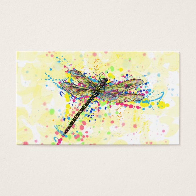 Mouche dragonfly à l'aquarelle tendance mignonne (Devant)