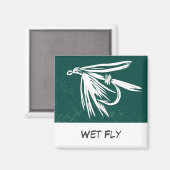 "Mouche mouillée" FlyFishing Magnet d'art (Recto/Verso)
