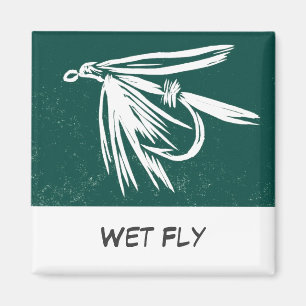 "Mouche mouillée" FlyFishing Magnet d'art